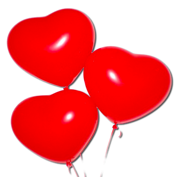 Сердце (12''/30 см) Красный (015), пастель, 1 шт.