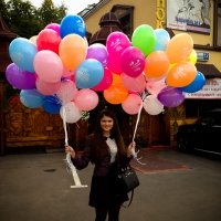 Надутые шары ассорти " С Днём рождения №3 " прибыл в ресторан