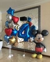 Готовый набор из шаров на дом - Привет от Микки Мауса