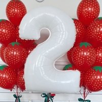 Шары клубника на день рождения
